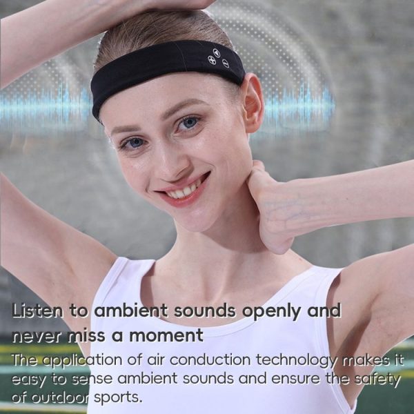 Mucro B01 Turban Style Wireless Bluetooth Headset Sports Headband (Black) - Image 6