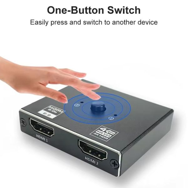 OZ 4K 60Hz 2 in 1 Out Two Ways HDMI Switcher - Image 3
