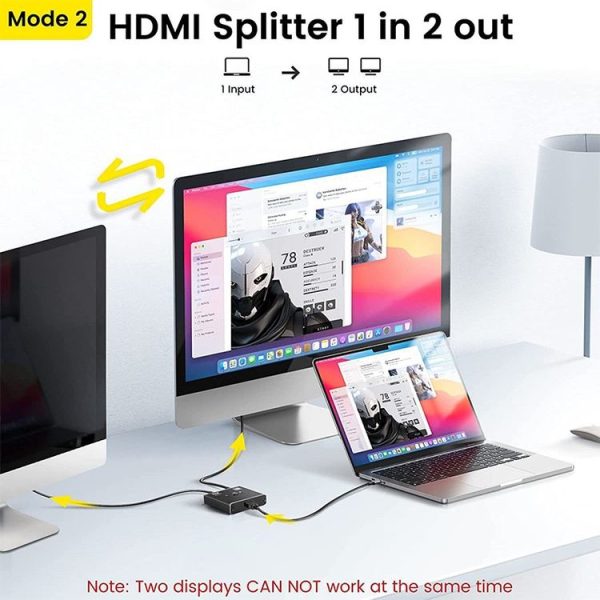 OZ 4K 60Hz 2 in 1 Out Two Ways HDMI Switcher - Image 8