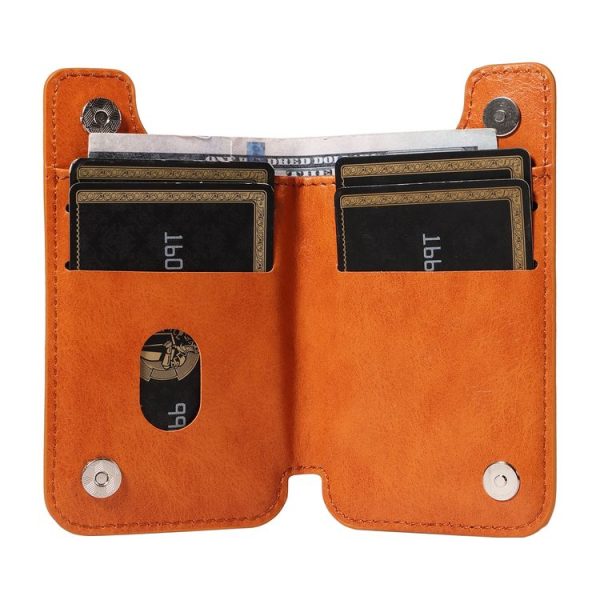 Retro Cow Pattern Sewing Card Bag Mobile Phone Back Sticker (Brown) - Image 4