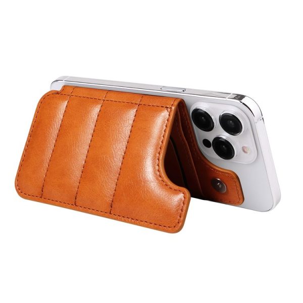 Retro Cow Pattern Sewing Card Bag Mobile Phone Back Sticker (Brown) - Image 7
