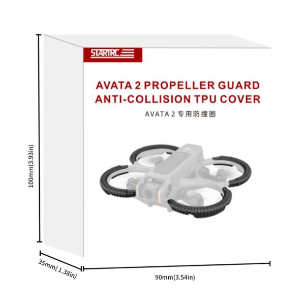 DJI AVATA 2 STARTRC Propeller TPU Protective Guard Anti-collision Ring Cover (Black) - Image 10