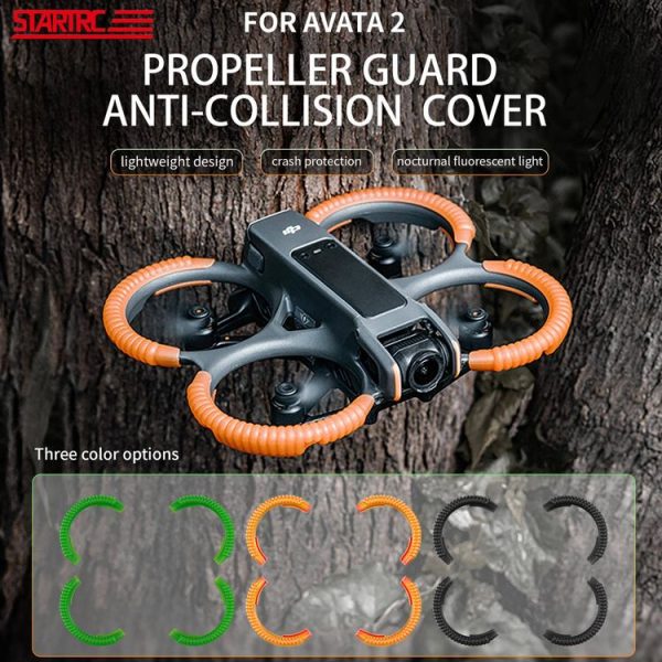 DJI AVATA 2 STARTRC Propeller TPU Protective Guard Anti-collision Ring Cover (Black) - Image 5