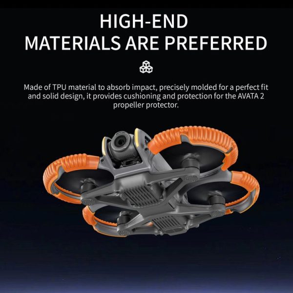 DJI AVATA 2 STARTRC Propeller TPU Protective Guard Anti-collision Ring Cover (Black) - Image 8