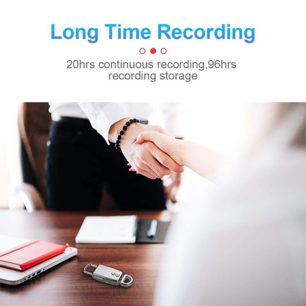 JNN S20 Zinc Alloy Keychain Voice Recorder, Memory: 4GB (Black) - Image 8