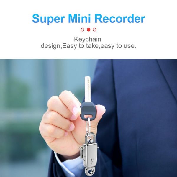 JNN S20 Zinc Alloy Keychain Voice Recorder, Memory: 4GB (Black) - Image 9
