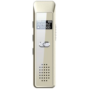 JNN Q7 Mini Portable Voice Recorder with OLED Screen, Memory: 4GB (Gold)
