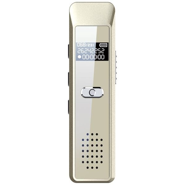 JNN Q7 Mini Portable Voice Recorder with OLED Screen, Memory: 4GB (Gold)