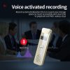 JNN Q7 Mini Portable Voice Recorder with OLED Screen, Memory: 4GB (Gold) - Image 9