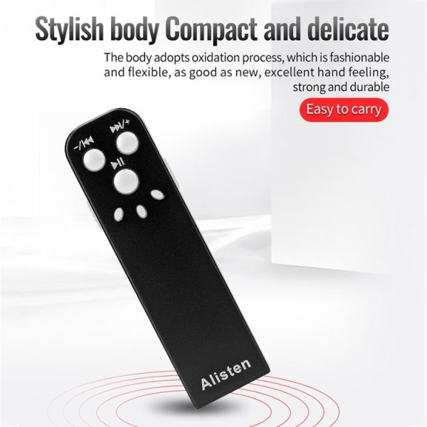 JNN J1 Mini Smart HD Noise Cancelling Voice Recorder, Memory: 4GB (Black) - Image 2