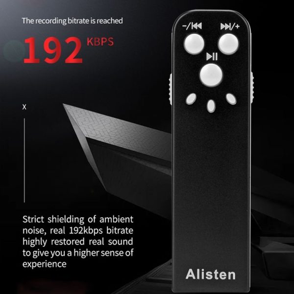 JNN J1 Mini Smart HD Noise Cancelling Voice Recorder, Memory: 4GB (Black) - Image 3
