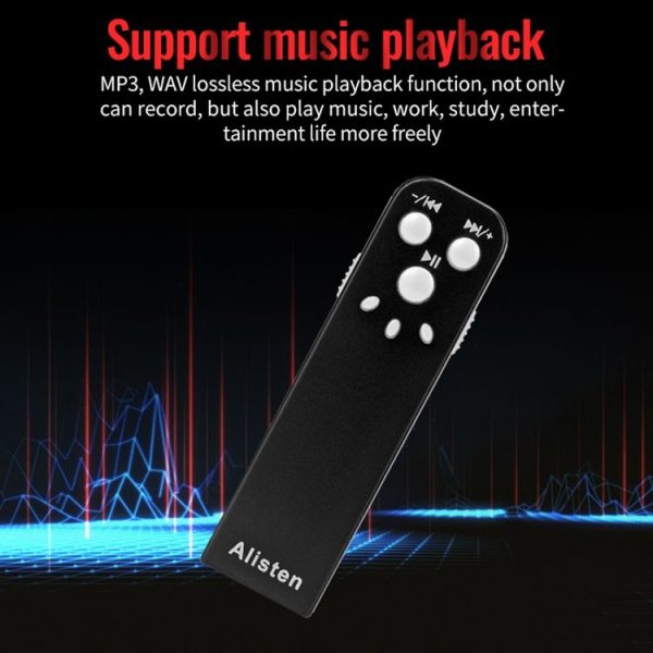 JNN J1 Mini Smart HD Noise Cancelling Voice Recorder, Memory: 4GB (Black) - Image 6