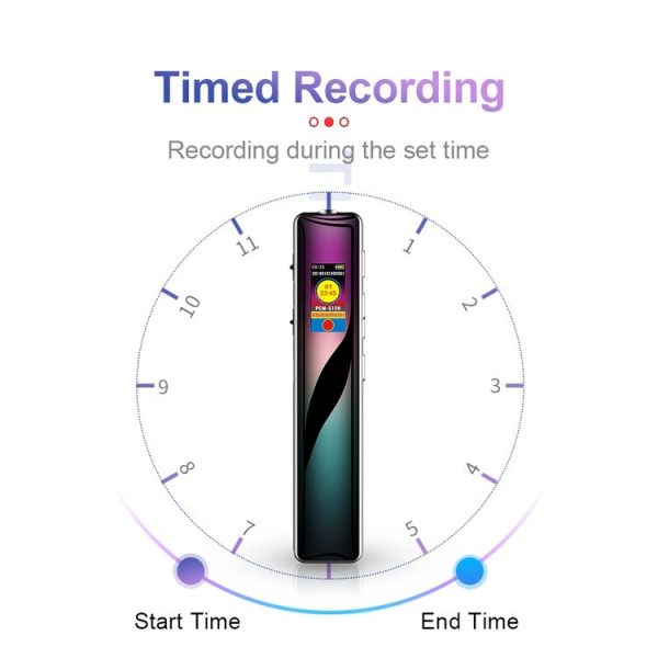 JNN Q33 HD Color Screen Stick Shape Portable Voice Recording Pen, Memory: 4GB (Black) - Image 8
