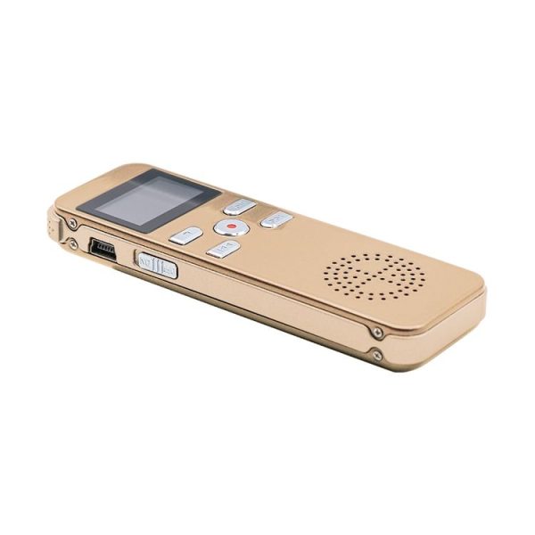 JNN X26 Mini Portable Voice Recorder with OLED Screen, Memory: 8GB (Gold) - Image 3