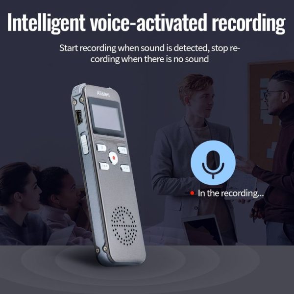 JNN X26 Mini Portable Voice Recorder with OLED Screen, Memory: 8GB (Gold) - Image 8