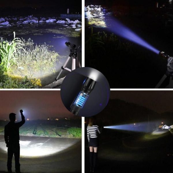 A10 Mini 395nm Ultraviolet Ray Detection Lamp COB Flashlight (Black) - Image 8