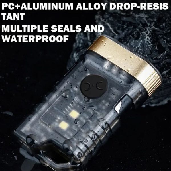 A11 Multi-function Mini Portable Light Dual LED Flashlight (Black) - Image 13