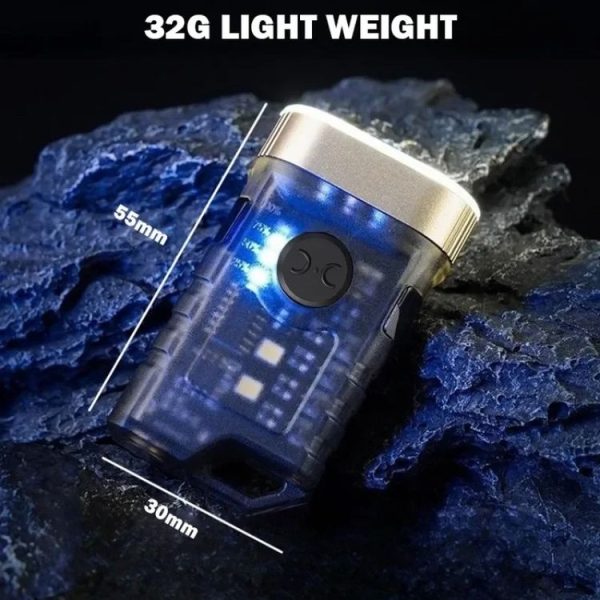 A11 Multi-function Mini Portable Light Dual LED Flashlight (Black) - Image 4
