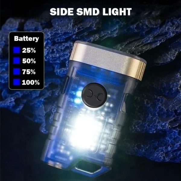 A11 Multi-function Mini Portable Light Dual LED Flashlight (Black) - Image 7