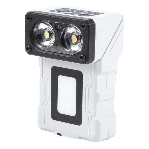 HW-213 Multi-function Rotating Sensing Cap Clip Work Light (Grey)