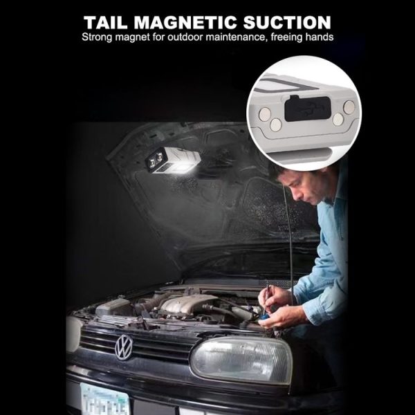HW-213 Multi-function Rotating Sensing Cap Clip Work Light (Grey) - Image 14