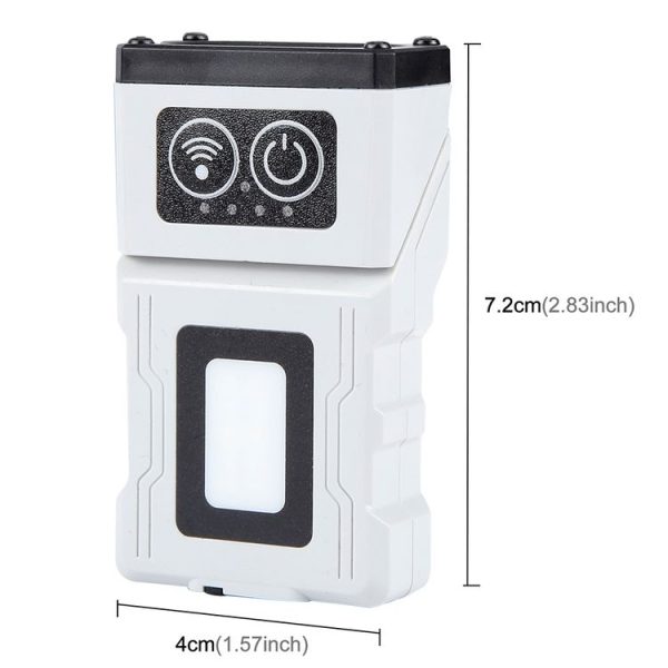 HW-213 Multi-function Rotating Sensing Cap Clip Work Light (Grey) - Image 2