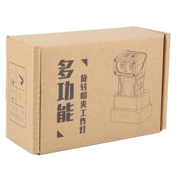 HW-213 Multi-function Rotating Sensing Cap Clip Work Light (Grey) - Image 3