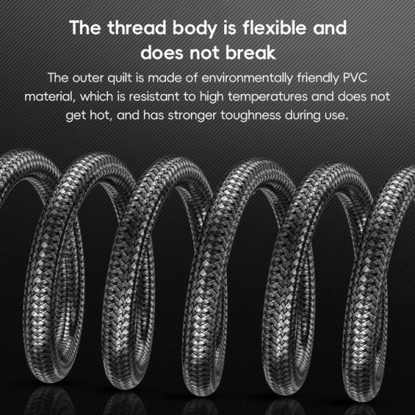 HDTV to Mini HDTV 4K UHD Video Transmission Braided Cable, Length: 0.3m (Grey) - Image 4