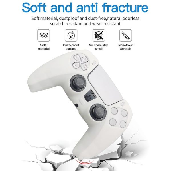 Sony PS5 Silicone Gamepad Protective Case (White) - Image 5