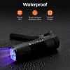 Mini 9 LEDs 395nm Ultraviolet Ray Detection Flashlight (Black) - Image 4