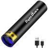 V4-365 Black Lens 365nm Ultraviolet Ray Detection Flashlight (Black)