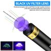 V4-365 Black Lens 365nm Ultraviolet Ray Detection Flashlight (Black) - Image 4