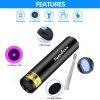 V4-365 Black Lens 365nm Ultraviolet Ray Detection Flashlight (Black) - Image 5