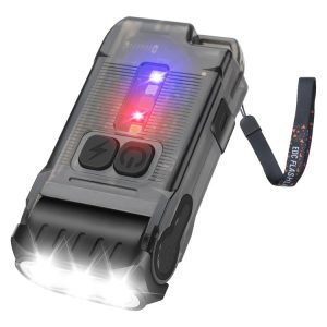 V15 EDC Flashlight Multi-function Work Light (Black)