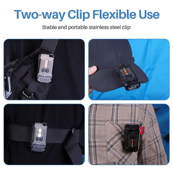V15 EDC Flashlight Multi-function Work Light (Black) - Image 10