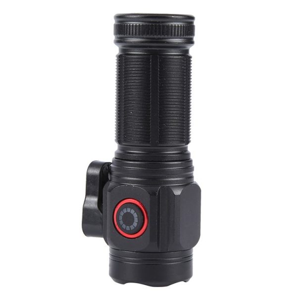 W5183 4 LEDs Highlight Mini Rechargeable Flashlight (Black) - Image 2