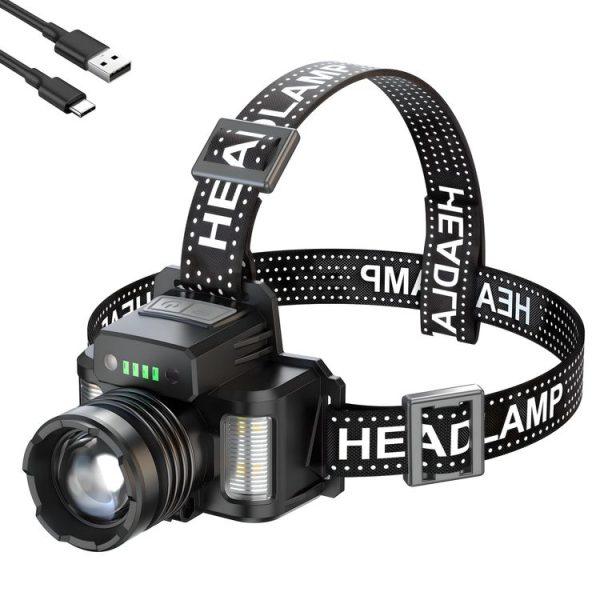 HL-03 Intelligent Induction Zoom Headlight Work Light (Black)