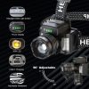 HL-03 Intelligent Induction Zoom Headlight Work Light (Black) - Image 12