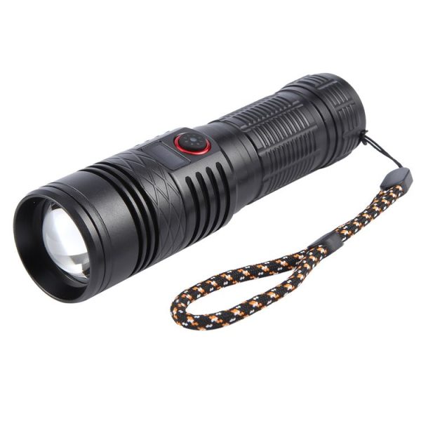 816 20W Spotlight 2000LM Telescopic Zoom LED Flashlight (Black) - Image 3