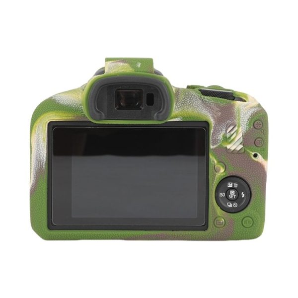 Canon EOS R100 Litchi Texture Soft Silicone Protective Case (Camouflage) - Image 2