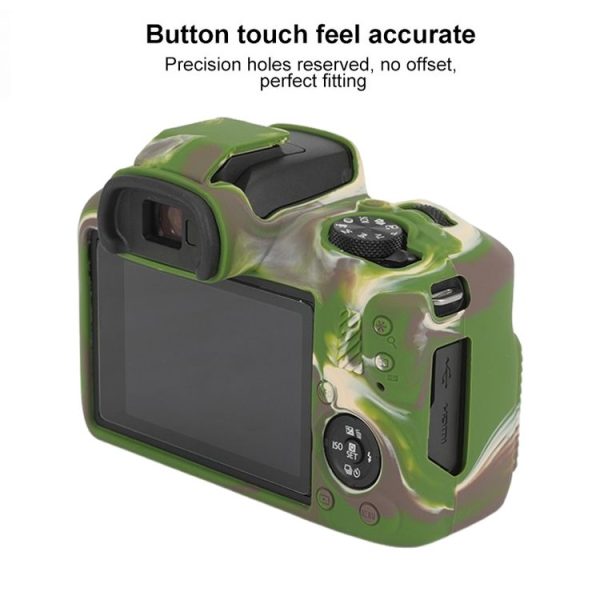 Canon EOS R100 Glossy Soft Silicone Protective Case (Camouflage) - Image 4