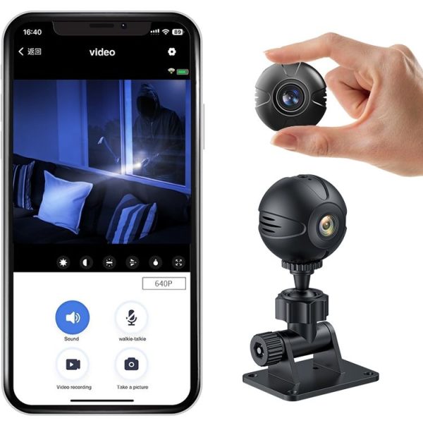X3 Wireless Mini DV WiFi IP Camera, Support Night Vision / Motion Detection (Black) - Image 4