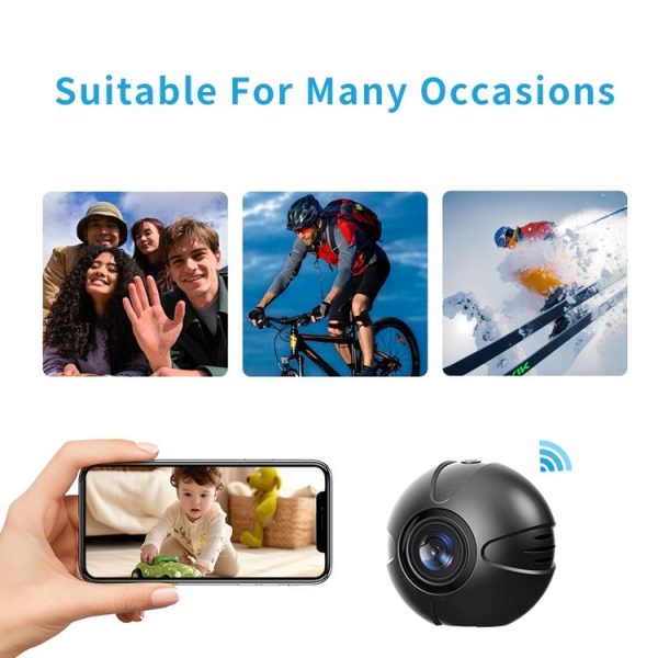 X3 Wireless Mini DV WiFi IP Camera, Support Night Vision / Motion Detection (Black) - Image 5