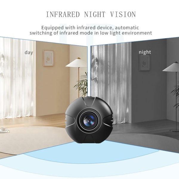 X3 Wireless Mini DV WiFi IP Camera, Support Night Vision / Motion Detection (Black) - Image 6