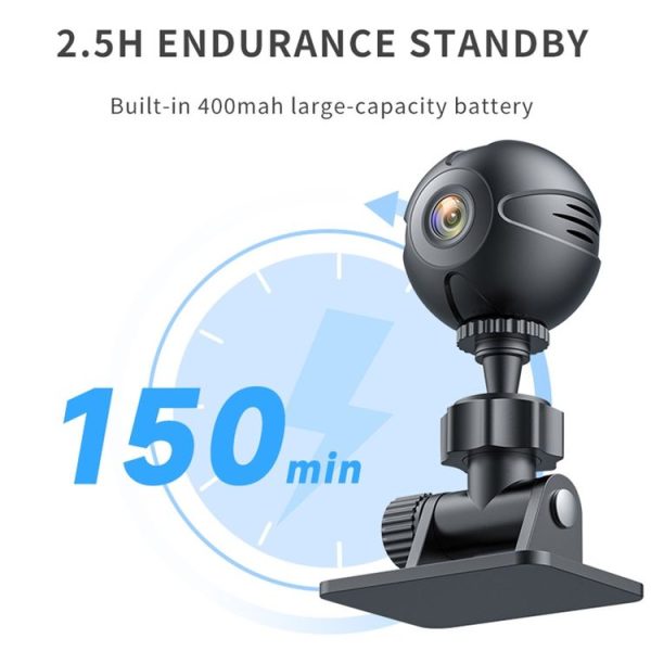 X3 Wireless Mini DV WiFi IP Camera, Support Night Vision / Motion Detection (Black) - Image 9