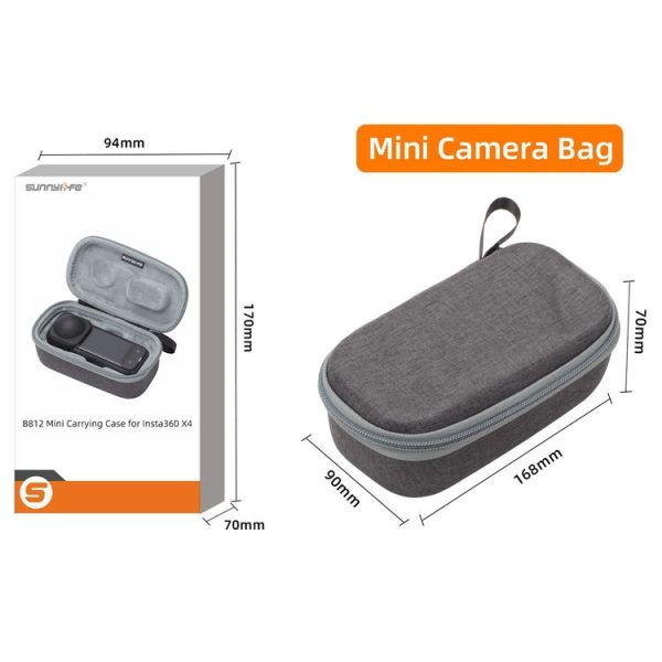Insta360 X4 Sunnylife Carrying Case Handbag, Model: X4-B812 Mini Camera Bag - Image 3