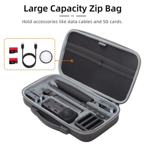 Insta360 X4 Sunnylife Carrying Case Handbag, Model: X4-B812 Mini Camera Bag - Image 6