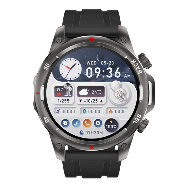 DK68 1.53 inch IP67 BT 5.0 Fitness Sport Smart Watch, Support LED Flashlight / Bluetooth Call / Sleep / Blood Oxygen / Heart Rate / Blood Pressure Health Monitor (Black) - Image 2