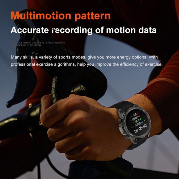 DK68 1.53 inch IP67 BT 5.0 Fitness Sport Smart Watch, Support LED Flashlight / Bluetooth Call / Sleep / Blood Oxygen / Heart Rate / Blood Pressure Health Monitor (Black) - Image 6