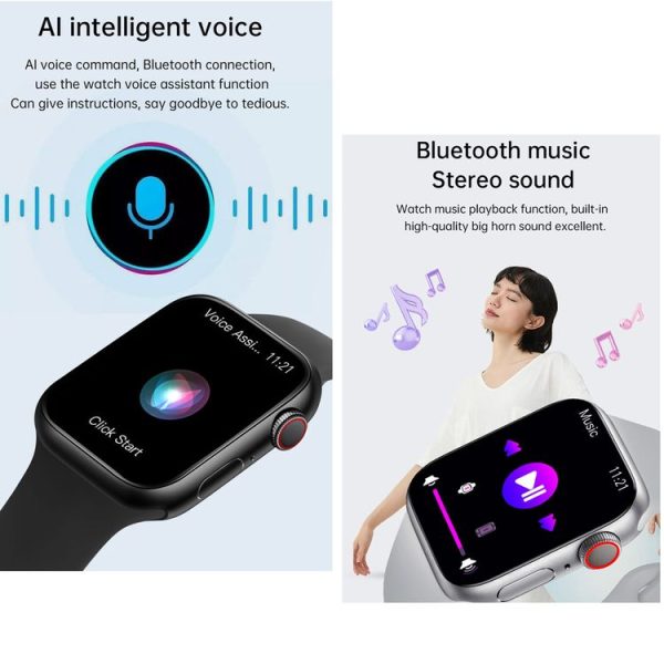 WS11 MAX 2.2 inch Fitness Sport Smart Watch, Support Bluetooth Call / Sleep / Blood Oxygen / Heart Rate / Blood Pressure Health Monitor (Black) - Image 6